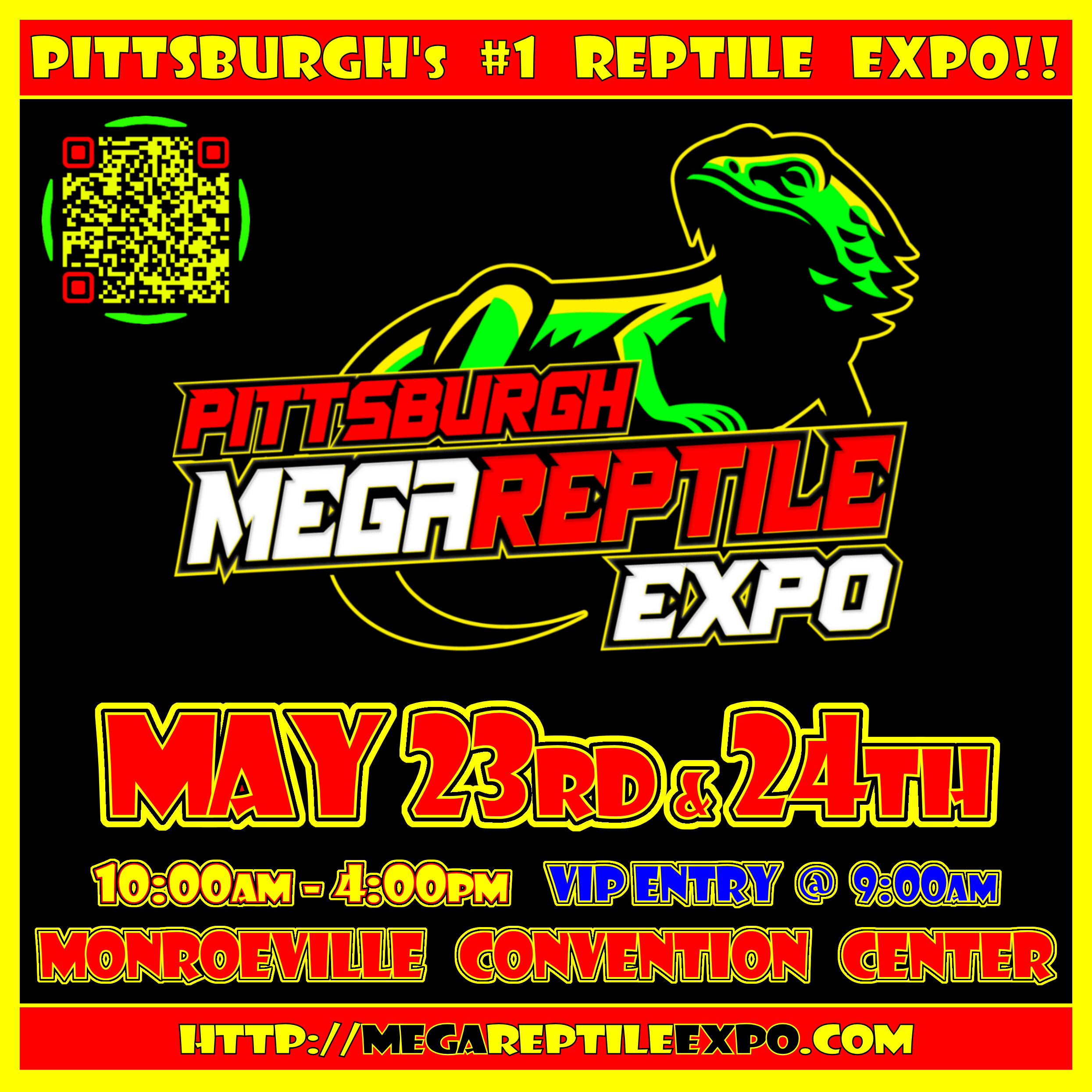 Pittsburgh Mega Reptile Expo — May 23–24, 2026